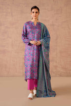 Nishat Linen 3-Piece Printed Fine Khaddar Suit