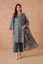 Nishat Linen 3-Piece unstitched Fine Khaddar Suit