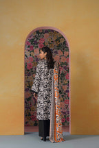 Nishat Linen 3-Piece Gold Printed Fine Khaddar Suit