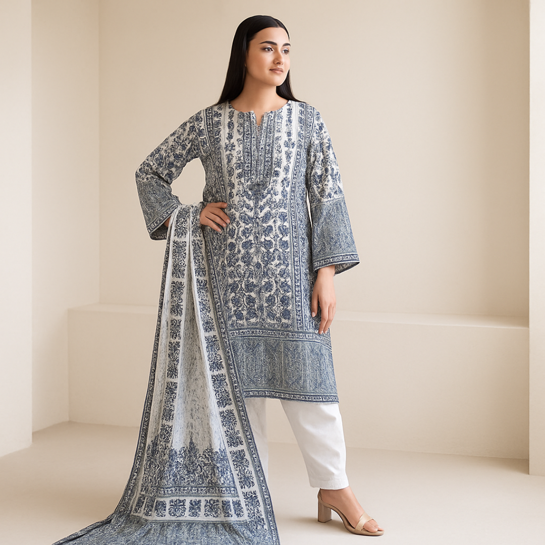 Khaadi 3-Piece (Khaddar Suit)