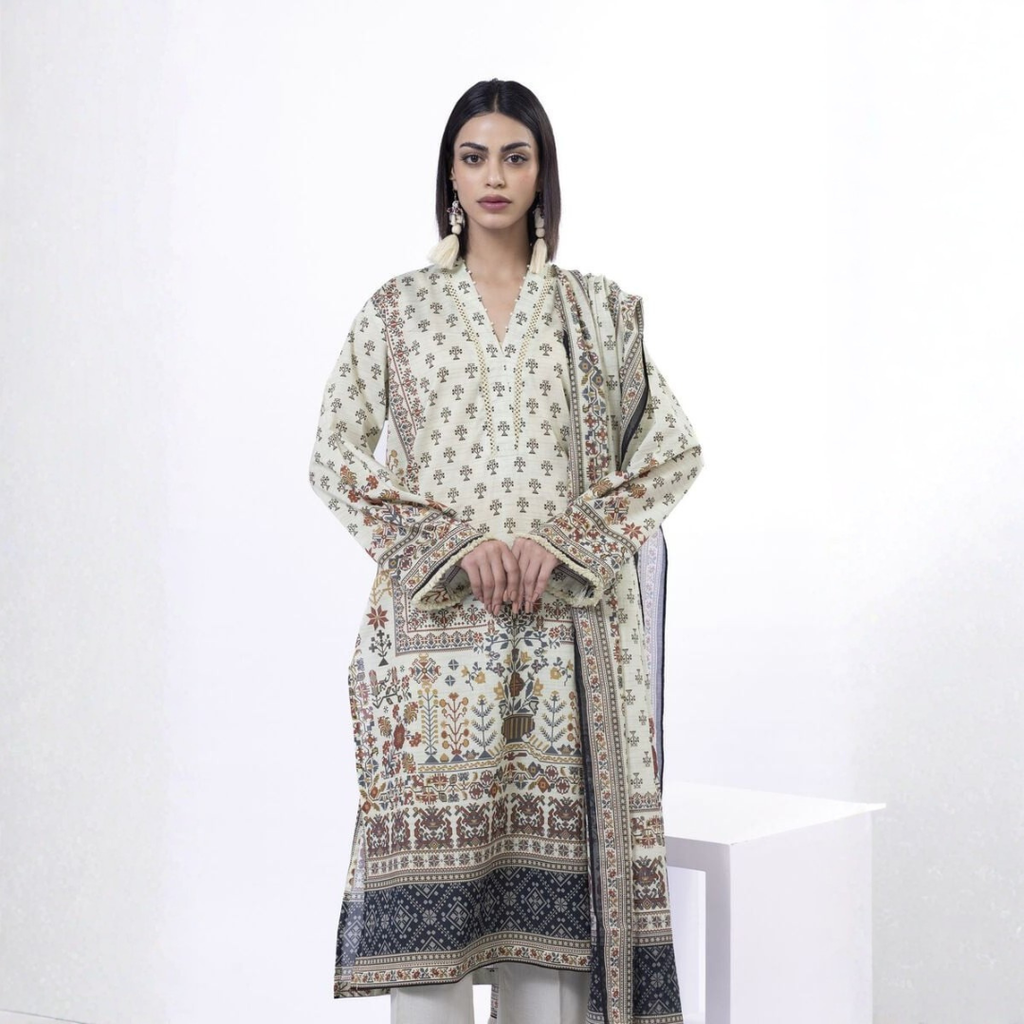 Khaadi 3-Piece (Khaddar Suit)