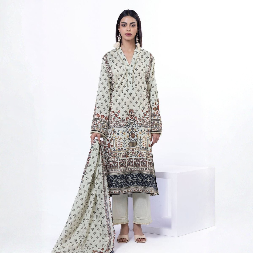 Khaadi 3-Piece (Khaddar Suit)