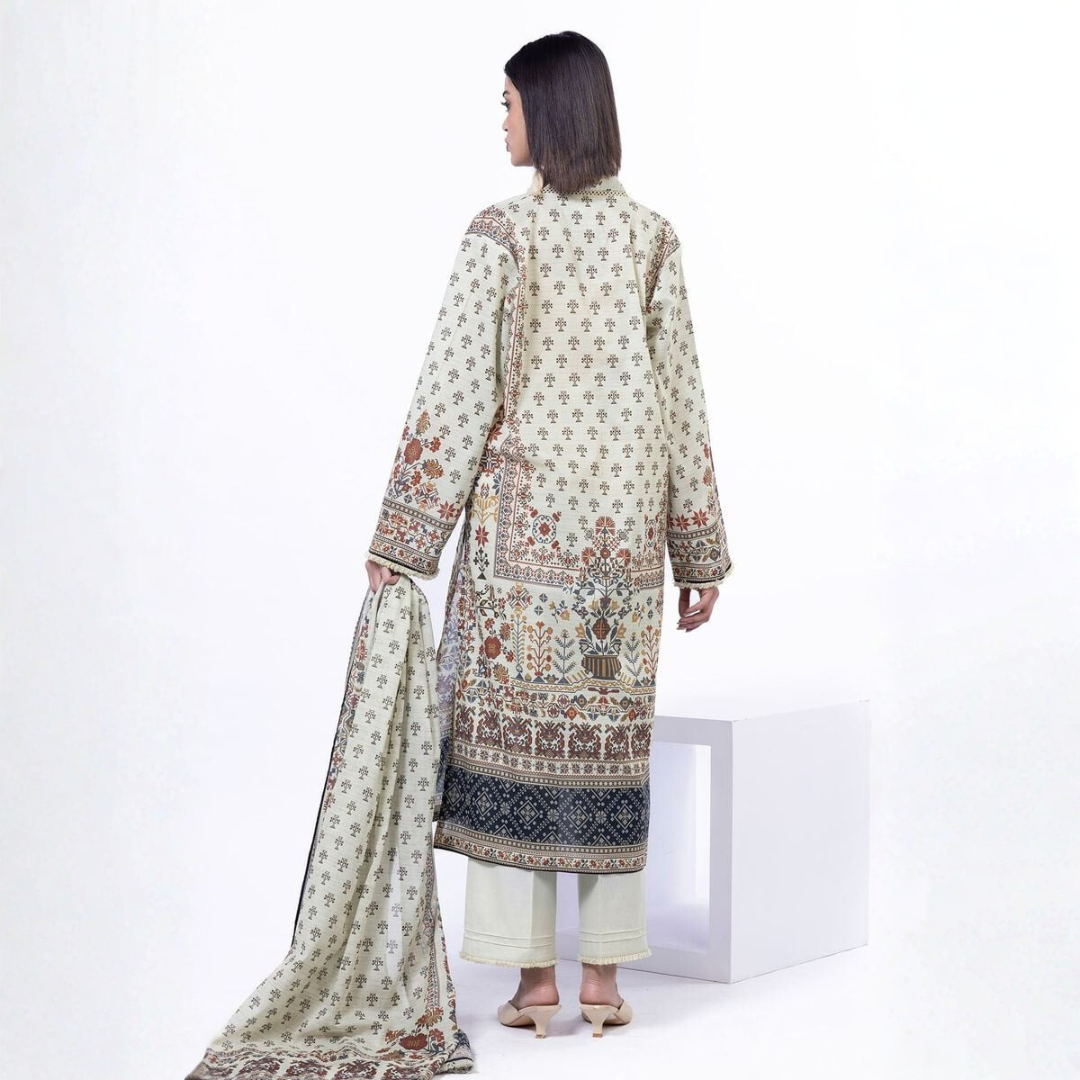 Khaadi 3-Piece (Khaddar Suit)