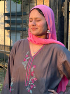 Amal's Embroidered Stitched CO-ORD Set (Khaddar)