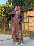 Amal's Embroidered Stitched CO-ORD Set (Khaddar)