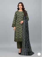 Nishat Linen 3-Piece unstitched Fine Khaddar Suit